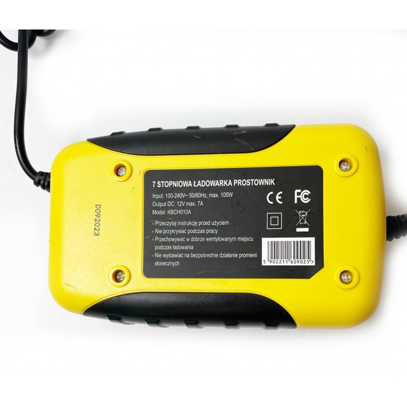 7 STOPNIOWA ŁADOWARKA PROSTOWNIK 12V 7A KBCH007A - obrazek 2