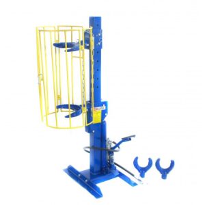 Ściągacz hydrauliczno - pneumatyczny sprężyn McPherson 1 Tona stacjonarny z kratką bezpieczeństwa T01402BP