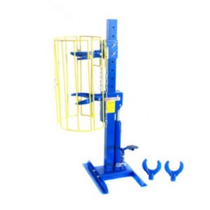 Ściągacz hydrauliczny sprężyn McPherson 1 Tona stacjonarny z kratką bezpieczeństwa T01402B