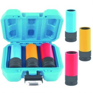 ZESTAW NASADEK UDAROWYCH DO ALUFELG 1/2, 3 sztuki: 17, 19, 21mm W WALIZCE, KB10967"